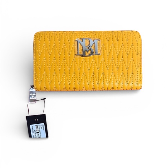Badgley Mischka Handbags - Badgley Mischka Yellow Quilted Wallet